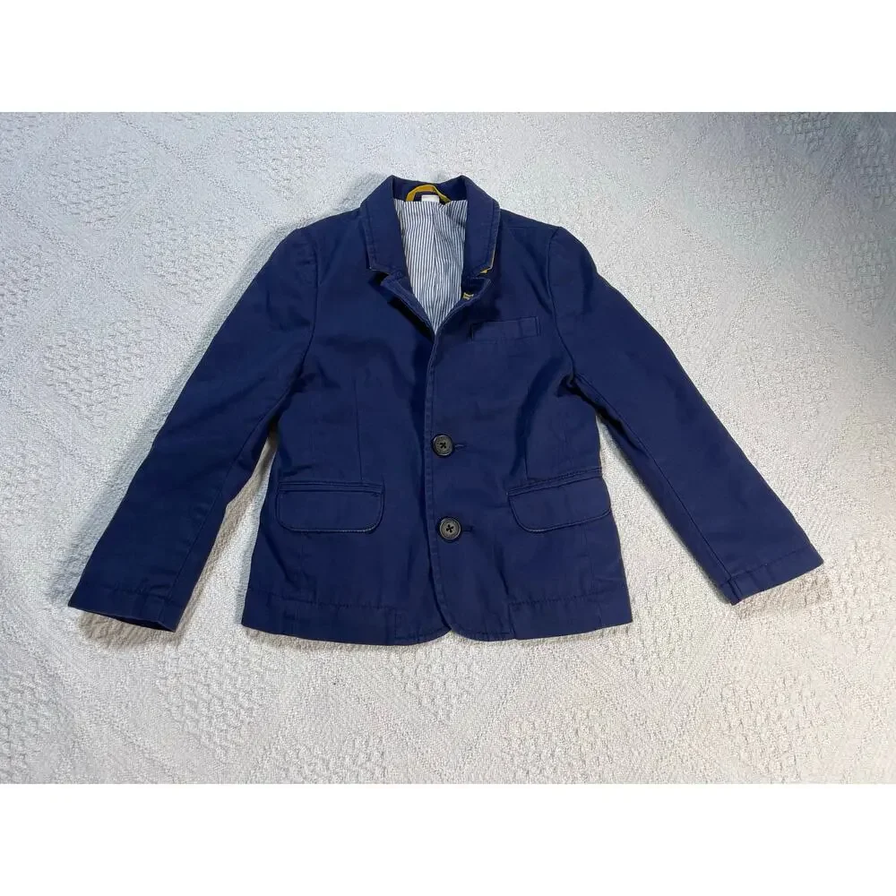 Mini Boden Boys Navy Blazer Jacket | Size 3–4Y